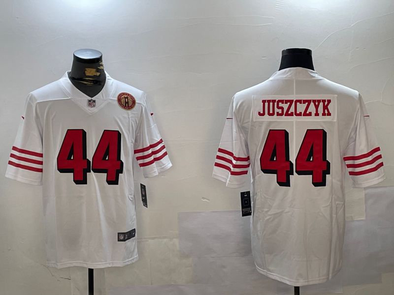 Men San Francisco 49ers #44 Juszczyk White Second generation 2024 Nike Limited NFL Jersey style 9->san francisco 49ers->NFL Jersey
